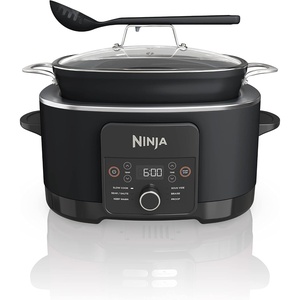 image:imageNinja PossibleCooker PRO Plus 85qt Blue Macaron MC2001  9in1 replaces 16 tools 1400W Slow Cook Sear Saut Proof PastaRice ovensafe ceramic pot cookertooventotableBlack