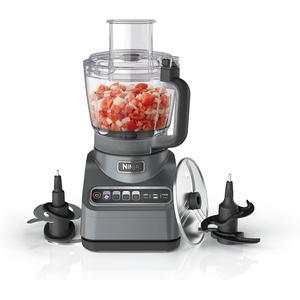 image:imageNinja PrecisionPro Food Processor amp Dough Mixer 1000PW 9Cup BZ601  AutoiQ presets for chopping slicingshredding pureeing amp dough 9cup bowl BPAfree dishwashersafe partsGrey