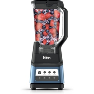 image:imageNinja Professional Plus Kitchen System 1400WP AutoiQ Grey BN801  5 functions for smoothies chopping amp dough with AutoiQ 72oz blender pitcher 64oz processor 2 24oz cupsPro Plus BlenderBlue