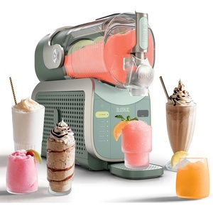 image:imageNinja SLUSHi Professional Drink Maker 7 Servings Black FS301  No Ice Needed 5 Preset programs Rapid Chill Technology 7 Servings 88Oz EasyFill Vessel Dishwasher Safe PartsSLUSHi XL Smart Green