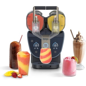 image:imageNinja SLUSHi Professional Drink Maker 7 Servings Black FS301  No Ice Needed 5 Preset programs Rapid Chill Technology 7 Servings 88Oz EasyFill Vessel Dishwasher Safe PartsSLUSHi Twist Dual