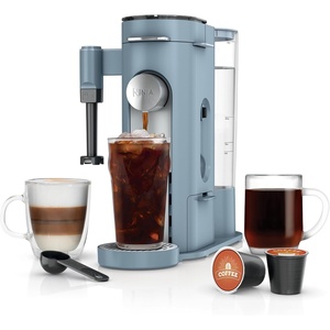 image:imageNinja Single Serve Coffee Maker  Combo Machine KCup Pods and Grounds  4 Styles of Brewing up to 24 Oz Cup Sizes 56 Oz Removable Reservoir Black PB051XLDenim Blue