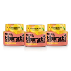 image:imageNinja Thirsti Flavored Water Drops Fruiti Chill Lemon Lime Zero Calories  Zero Sugar 3 Pack Compatible with All Ninja Thirsti Drink Systems  WC1000 WC2000 amp WC3000 Series WCFLELIAMPeach Mango