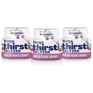 image:imageNinja Thirsti Flavored Water Drops SELTZER Black Cherry Crisp and Refreshing Sparkling Water Zero Calories Zero Sugar Zero Sweeteners Makes 20 12oz drinks 3 Pack WCFCHYAMBlack Cherry