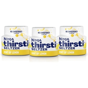 image:imageNinja Thirsti Flavored Water Drops SELTZER Black Cherry Crisp and Refreshing Sparkling Water Zero Calories Zero Sugar Zero Sweeteners Makes 20 12oz drinks 3 Pack WCFCHYAMLemon
