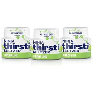 image:imageNinja Thirsti Flavored Water Drops SELTZER Lime Crisp and Refreshing Sparkling Water Zero Calories Zero Sugar Zero Sweeteners Makes 20 12oz drinks 3 Pack WCFLIMAM