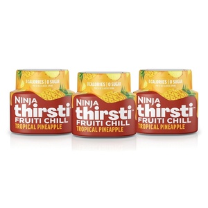 image:imageNinja Thirsti Flavored Water Drops Variety Pack Zero Calories Zero Sugar  12oz drinks 3 Pack Compatible with All Ninja Thirsti Drink Systems  WC1000 WC2000 amp WC3000 Series WCFV2Tropical Pineapple