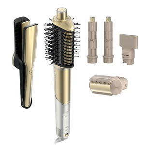 image:imageShark FlexStyle Glam CeramicPowerful Air StylingDrying System HD6052SPK  Silki Straightener  Glossi Air Glosser WideTooth Comb amp Diffuser Scalp ShieldStraight  Wavy Hair Gold