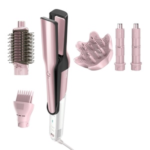 image:imageShark FlexStyle Glam CeramicPowerful Air StylingDrying System HD6052SPK  Silki Straightener  Glossi Air Glosser WideTooth Comb amp Diffuser Scalp ShieldCurly  Coily Hair Pink