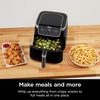 image:imageNinja Air Fryer Pro 4in1 Capacity 5 m2 47 Litres Outdoor Roast BBQ Heating Drainage BBQ Air Crisp Technology Nonstick Basket and Crispy Griddle Grey
