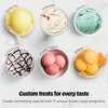 image:imageNinja CREAMi XL Tubs 2 Pack with Storage Lids XSKPNTLD2  Ninja Creami XL 2 Pack Tubs with Storage Lids in Coral and Yellow Compatible with NC500 and NC600 SeriesCREAMi Deluxe 11in1 w 2 Pints Silver