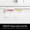 image:imageNinja CREAMi XL Tubs 2 Pack with Storage Lids XSKPNTLD2  Ninja Creami XL 2 Pack Tubs with Storage Lids in Coral and Yellow Compatible with NC500 and NC600 SeriesCREAMi Deluxe NC5NC6 2 pack