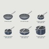 image:imageNinja Ceramic Pro 10Pc Cookware Set PFASFree Midnight Blue CW39010MM  Titaniuminfused ceramic 10year nonstick guarantee No lead cadmium All stovetops amp induction compatible Broil to 550FMidnight Blue