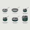 image:imageNinja Ceramic Pro 10Pc Cookware Set PFASFree Midnight Blue CW39010MM  Titaniuminfused ceramic 10year nonstick guarantee No lead cadmium All stovetops amp induction compatible Broil to 550FGreen