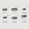 image:imageNinja Ceramic Pro 10Pc Cookware Set PFASFree Midnight Blue CW39010MM  Titaniuminfused ceramic 10year nonstick guarantee No lead cadmium All stovetops amp induction compatible Broil to 550FWhite