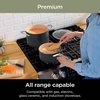 image:imageNinja Ceramic Pro 10Pc Cookware Set PFASFree Midnight Blue CW39010MM  Titaniuminfused ceramic 10year nonstick guarantee No lead cadmium All stovetops amp induction compatible Broil to 550FGray