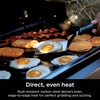 image:imageNinja FlexFlame FullSize Griddle with Grease Drain XSKFULGRIDLE  RustResistant Carbon Steel Delivers even edgetoedge heat and fits 12 smash burgers or 16 eggs