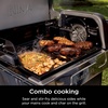 image:imageNinja FlexFlame HalfSize Griddle with Grease Drain XSKHLFGRIDLE  RustResistant Carbon Steel Grill and griddle at once fitting 6 smash burgers or 8 eggs