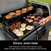 image:imageNinja FlexFlame HalfSize Griddle with Grease Drain XSKHLFGRIDLE  RustResistant Carbon Steel Grill and griddle at once fitting 6 smash burgers or 8 eggs