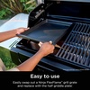 image:imageNinja FlexFlame HalfSize Griddle with Grease Drain XSKHLFGRIDLE  RustResistant Carbon Steel Grill and griddle at once fitting 6 smash burgers or 8 eggs