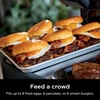 image:imageNinja FlexFlame HalfSize Griddle with Grease Drain XSKHLFGRIDLE  RustResistant Carbon Steel Grill and griddle at once fitting 6 smash burgers or 8 eggs
