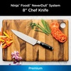 image:imageNinja K30020 Foodi NeverDull System 8Inch Chef Knife Premium German Stainless Steel Black