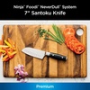image:imageNinja K30118 Foodi NeverDull System 7Inch Santoku Knife Premium German Stainless Steel Black