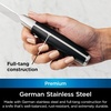 image:imageNinja K32003 Foodi NeverDull System 3Piece Chef Knife Utility amp Paring Set Premium German Stainless Steel Black
