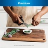 image:imageNinja K32009 Foodi NeverDull Premium Knife System 9 Piece Knife Block Set with Builtin Sharpener German Stainless Steel Knives BlackWalnut Block