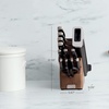 image:imageNinja K32009 Foodi NeverDull Premium Knife System 9 Piece Knife Block Set with Builtin Sharpener German Stainless Steel Knives BlackWalnut Block