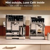 image:imageNinja Luxe Caf Mini Espresso Machine amp Drip Coffee Stainless ES301  Builtin Burr Grinder Precision Scale amp Manual Steam Wand Lattes Cappuccinos amp MoreLuxe Caf Mini Plus AutoFroth
