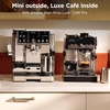 image:imageNinja Luxe Caf Mini Espresso Machine amp Drip Coffee Stainless ES301  Builtin Burr Grinder Precision Scale amp Manual Steam Wand Lattes Cappuccinos amp MoreLuxe Caf Mini