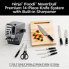 image:imageNinja NeverDull 14Pc Knife System Builtin Sharpener Black K32014  Stays razorsharp 10 years German stainless steel blades A few swipes of the foolproof sharpener restores a superior edge14Piece