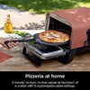 image:imageNinja OO101 Woodfire 8in1 Outdoor Oven Pizza Oven 700F BBQ Smoker Portable Electric Terracotta Red with XSKOPPL Pizza PeelXSKOCVR Cover  XSKOP2R Woodfire PelletsStarter Oven  Cover  Peel  Pellets