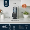 image:imageNinja SLUSHi Professional Frozen Drink Maker with RapidChill Technology Frozen Drink amp Slushie Machine 5 Preset Programs Frozen Margaritas Frapps and More Grey FS301C Canadian Version Renewed