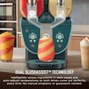 image:imageNinja SLUSHi Twist Smart Frozen Drink Maker with Dual SlushAssist FS701GN  2 SLUSHI MACHINES IN 1 Serve separately or twist together Dual SlushAssist Technology 10 Servings two 72 oz vessel