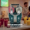 image:imageNinja SLUSHi Twist Smart Frozen Drink Maker with Dual SlushAssist FS701GN  2 SLUSHI MACHINES IN 1 Serve separately or twist together Dual SlushAssist Technology 10 Servings two 72 oz vessel
