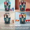 image:imageNinja SLUSHi Twist Smart Frozen Drink Maker with Dual SlushAssist FS701GN  2 SLUSHI MACHINES IN 1 Serve separately or twist together Dual SlushAssist Technology 10 Servings two 72 oz vessel