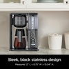 image:imageNinja Specialty Coffee Maker 10Cup Carafe Black Stainless CM405A  Hot and Iced 6 Brew Styles 8 Sizes Small Cup to Travel Mug FoldAway Frother Permanent Filter Removable Reservoir