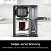 image:imageNinja Specialty Coffee Maker 10Cup Carafe Black Stainless CM405A  Hot and Iced 6 Brew Styles 8 Sizes Small Cup to Travel Mug FoldAway Frother Permanent Filter Removable Reservoir