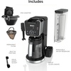 image:imageNinja Specialty Drip Coffee Maker DualBrew Pro Black CFP301  Coffee Machine w Frother Paper Filter Brew with Pods amp Grounds K Cups Compatible 4 Brew Styles 13 Cup to Pot Sizesw K Cup Combo Permanent Filter