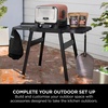 image:imageNinja Woodfire Additional Side Table for Adjustable Stand Outdoor Oven amp BBQ Grill Stand Side Table Outdoor Food Prep Accessory XSKUSSTBLEU Black