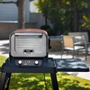 image:imageNinja Woodfire Additional Side Table for Adjustable Stand Outdoor Oven amp BBQ Grill Stand Side Table Outdoor Food Prep Accessory XSKUSSTBLEU Black
