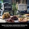 image:imageNinja Woodfire Adjustable Stand amp Side Table Electric Outdoor Oven amp BBQ Grill HeavyDuty Outdoor Cooking Table amp Pizza Oven 4718J800EUUK Black  Outdoor Oven amp Grill Stand Heavy Duty Outdoor Cooking Table and Pizza Oven Stand 4718J800EUUK