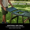 image:imageNinja Woodfire Adjustable Stand amp Side Table Electric Outdoor Oven amp BBQ Grill HeavyDuty Outdoor Cooking Table amp Pizza Oven 4718J800EUUK Black  Outdoor Oven amp Grill Stand Heavy Duty Outdoor Cooking Table and Pizza Oven Stand 4718J800EUUK
