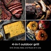 image:imageNinja Woodfire Outdoor Grill amp Smoker 6in1 Air Fry Bake Broil OG321  Ninja Woodfire 6in1 Grill amp Smoker uses wood pellets amp electric power to grill steaks smoke brisket or air fry wings4in1 Grill  Smoker