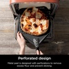 image:imageNinja Woodfire Perforated Pizza Peel for OO100 Aluminum GreyBlack  Ninja Woodfire Pizza Peels rustresistant aluminum is perforated and lightweight for easy pizza handling1669 L x 1319 W x 567 H