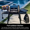 image:imageNinja Woodfire XL Grill Cover for OG800OG900 UVWater Resistant Black  Ninja Woodfire XL Grill Cover Pro is water amp UV resistant with a snug adjustable fit for OG800 amp OG900 series grillsGrill Smoker Cover