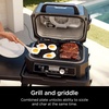 image:imageNinja XL Woodfire Grill amp Griddle Plate for OG800OG900 Ceramic Black  Ninja Woodfire XL Grill amp Griddle Plate grills and griddles at once offering a spacious ceramic surface to serve a crowd