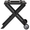 image:imageNinja XSKSTAND Woodfire Collapsible Outdoor Grill Stand Compatible with Ninja Woodfire Grills OG700 Series Foldable Side Utensil Holder WeatherResistant Black  Ninja Woodfire Grill Stand collapses for storage locks in securely rolls on wheels with 3 utensil hooksWorks with OG700 series